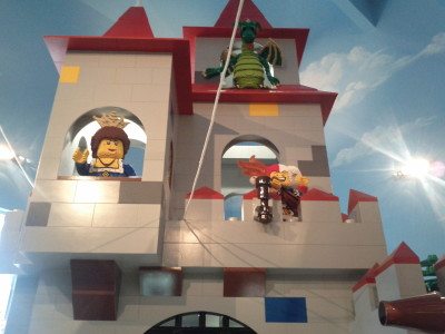 Castle in the main area of the hotel. Photo: Rory