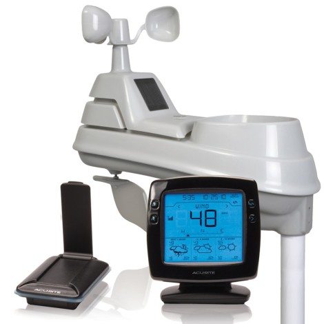The AcuRite Professional Weather Center offers high-quality comprehensive weather data available wirelessly at a fraction of the cost of those "high end" weather stations. Photo: AcuRite.com