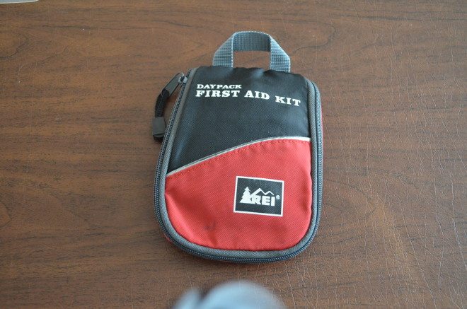 You can buy moleskin at any drug store, but I had some on hand with this little first aid kid that I keep in my hiking daypack. Photo: Patricia Vollmer.