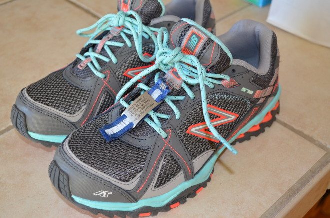 My awesome new running shoes. I have a lofty running goal in late 2014/early 2015, so I'm starting to venture off-road and needed shoes that could handle it. Photo: Patricia Vollmer.