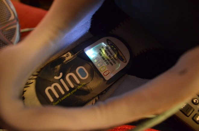 The Runmino is the perfect way to objectively measure wear and tear on running shoes. Photo: Patricia Vollmer.