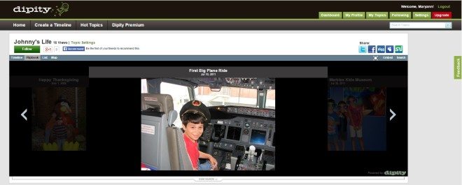 Dipity Flipbook. Image: Maryann Goldman