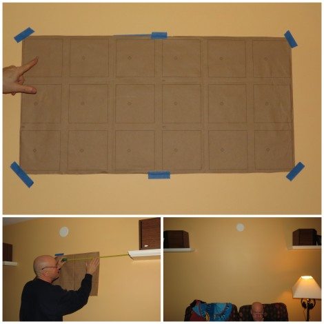 Getting the wall ready step 1. Image: Maryann Goldman 