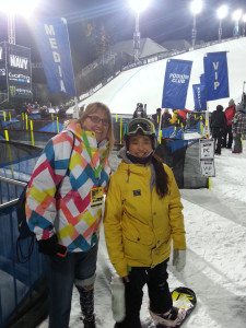 Olympic and X Games athlete Chloe Kim always wears a helmet. Photo: Judy Berna