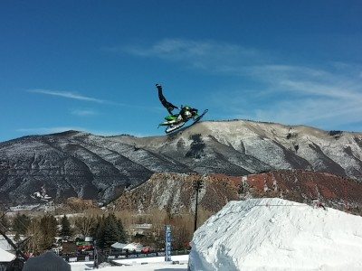 Snowmobile practice session. Photo: Judy Berna