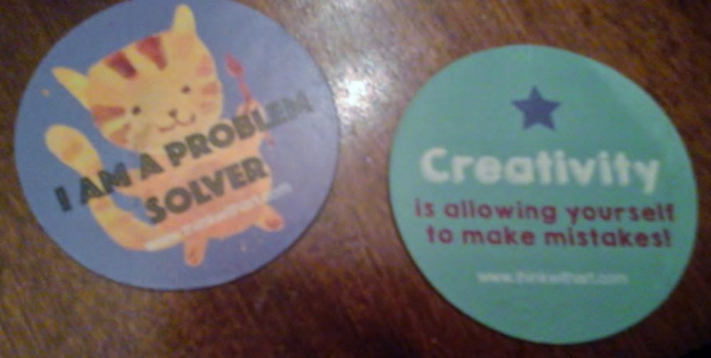 Think With Art Stickers.