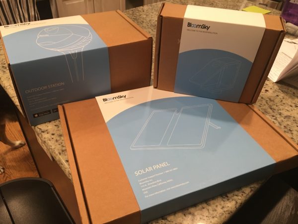 The SKY1 unit has an optional solar power and mounting bracket. Image credit: Patricia Vollmer.