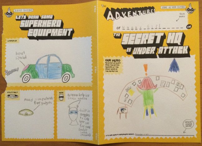 My daughter's front and back page. Photo: Jenny Bristol