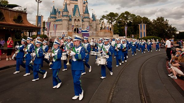 A Marching Band at Disney World, Image: Disney