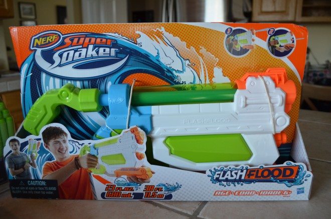 The Nerf Super Soaker FlashFlood water blaster. Photo: Patricia Vollmer.