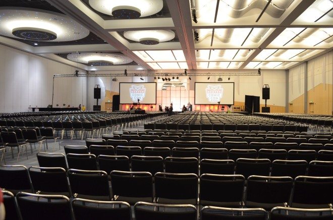 The "Main Events" room, which seated several thousand people. At the two events I attended in this room, the room was very full, but not quite at capacity.