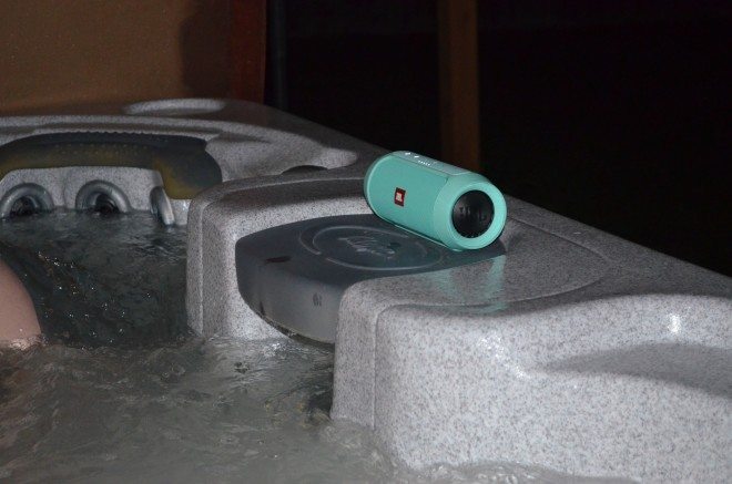 "Splashproof" operation means the JBL Charge 2+ can operate near water, but not in the water. Photo: Patricia Vollmer.