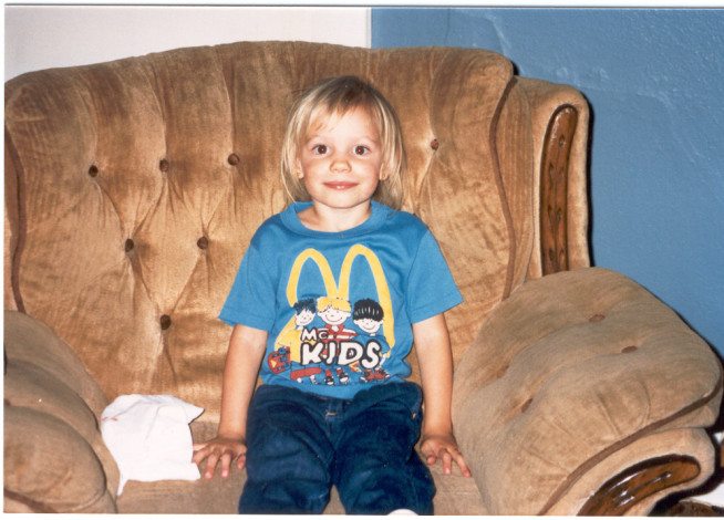 Me around 1990. Who knew this cute kid would later have severe body image issues?  Image: Dakster Sullivan