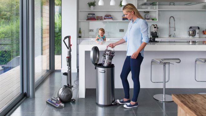 The canister is very easy to clean with no filters to wash. Image: Dyson