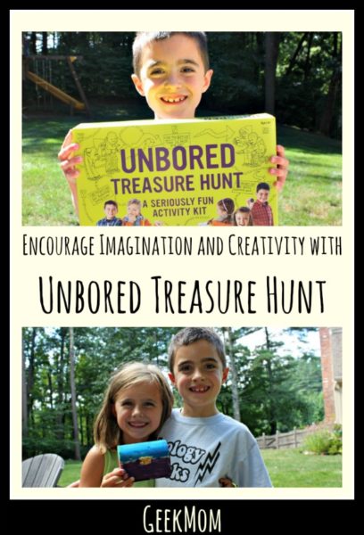 Encourage Imagination and Creativity with Mindware Toys Unbored Games Treasure Hunt Caitlin Fitzpatrick Curley My Little Poppies GeekMom Unbored Treasure Hunt 