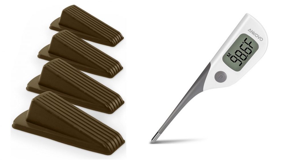 Geek Daily Deals 010818 door stoppers digital thermometer