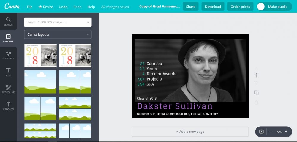 Canva Layout \ Image: Dakster Sullivan