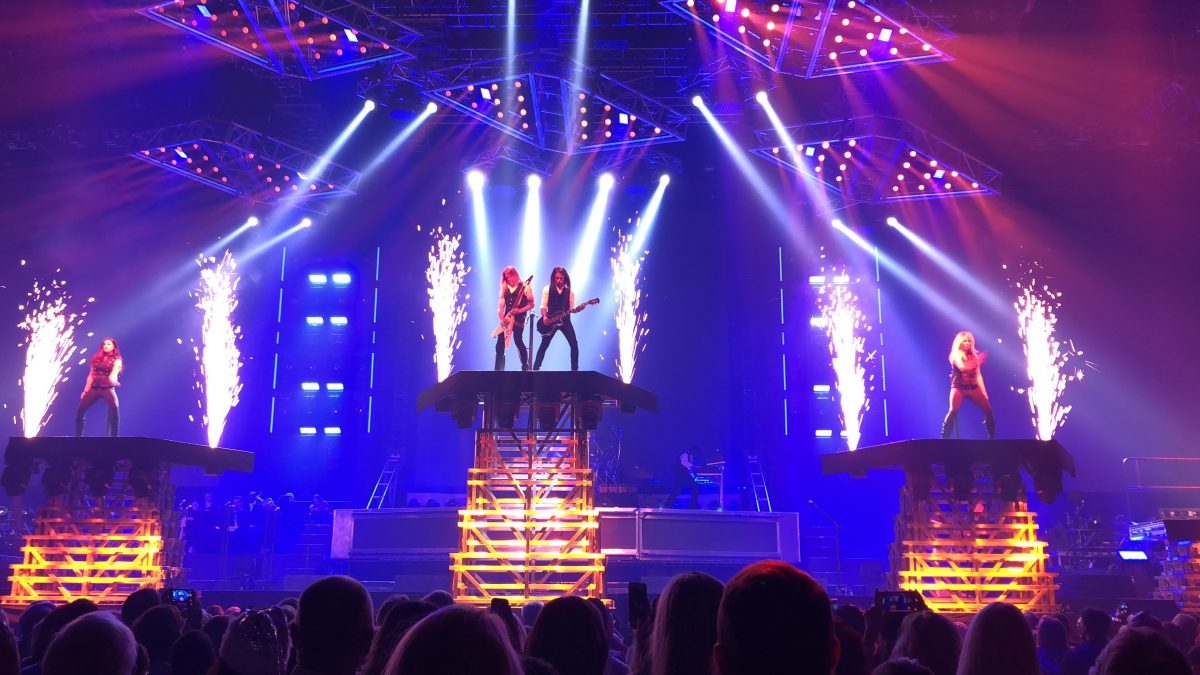 Dancers, guitars, and pyro oh my! \ Image: Dakster Sullivan