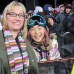 Chloe Kim and Judy Berna at the X Games