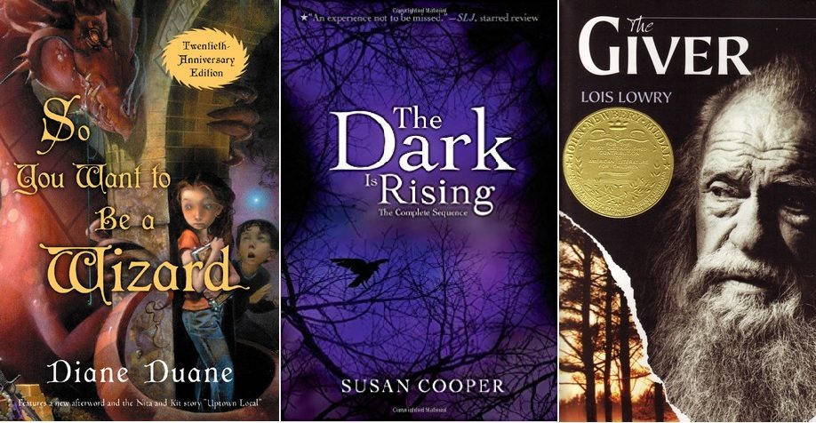 Book covers for the series listed in this section