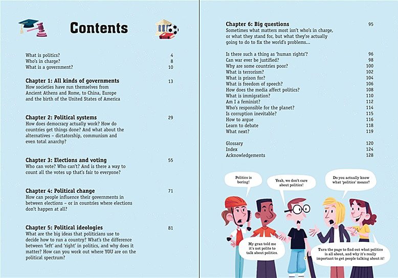 'Politics for Beginners' Page Spread 3, Image: Usborne