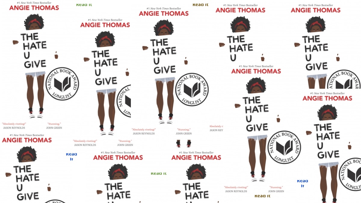 cover image of 'The Hate U Give' as collage