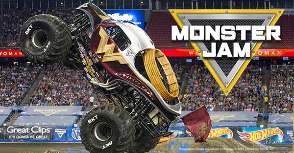 monster jam truck wonder woman australia