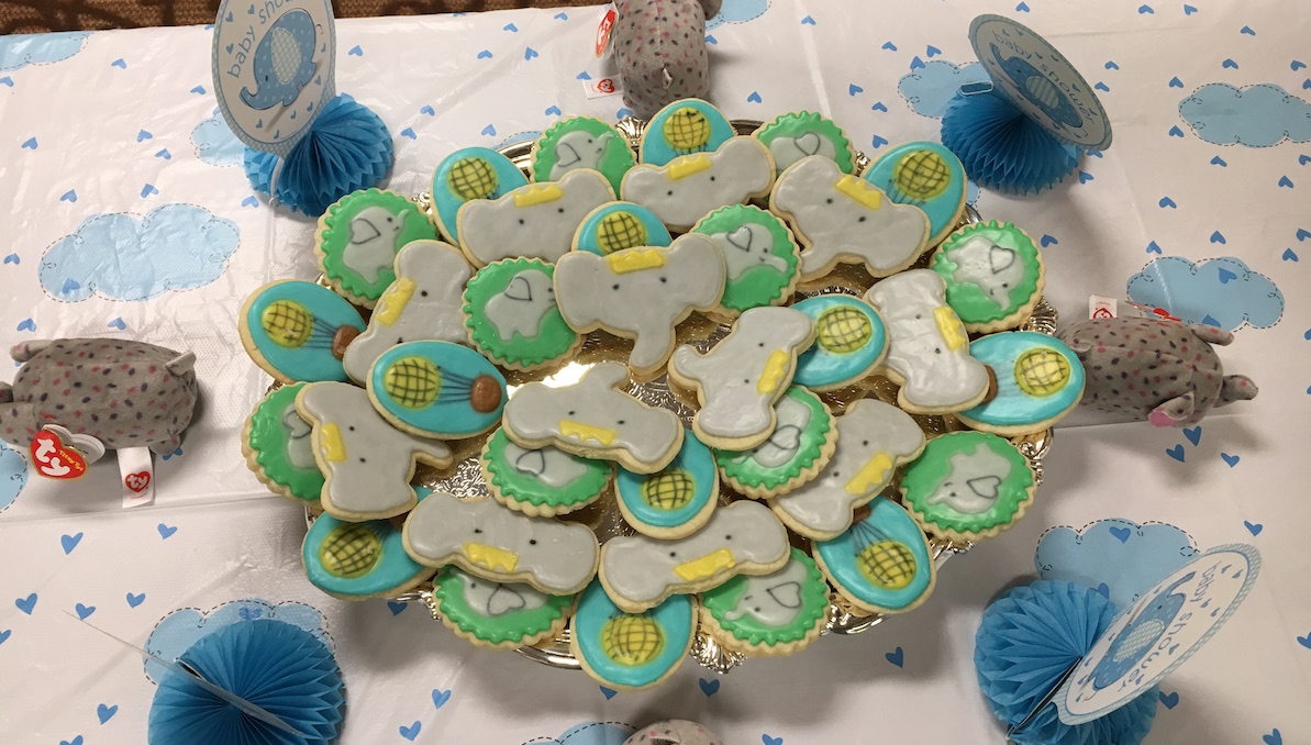baby shower custom cookies