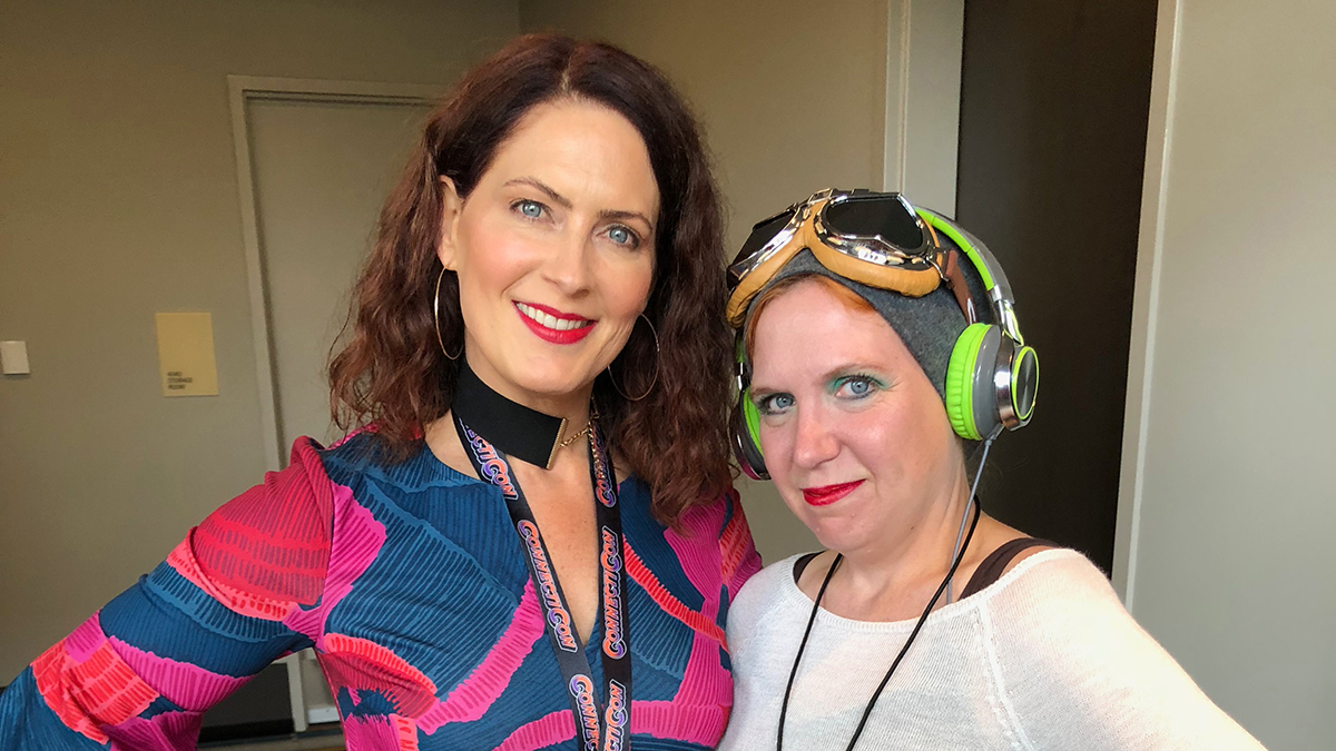 photo of Vanessa Marshall and the author