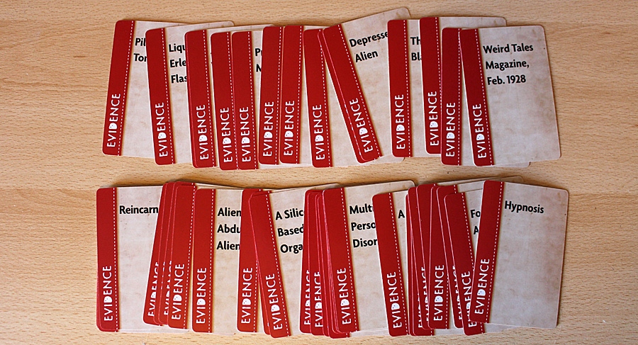 Evidence cards in The X-Files: Conspiracy Theory, Image: Sophie Brown