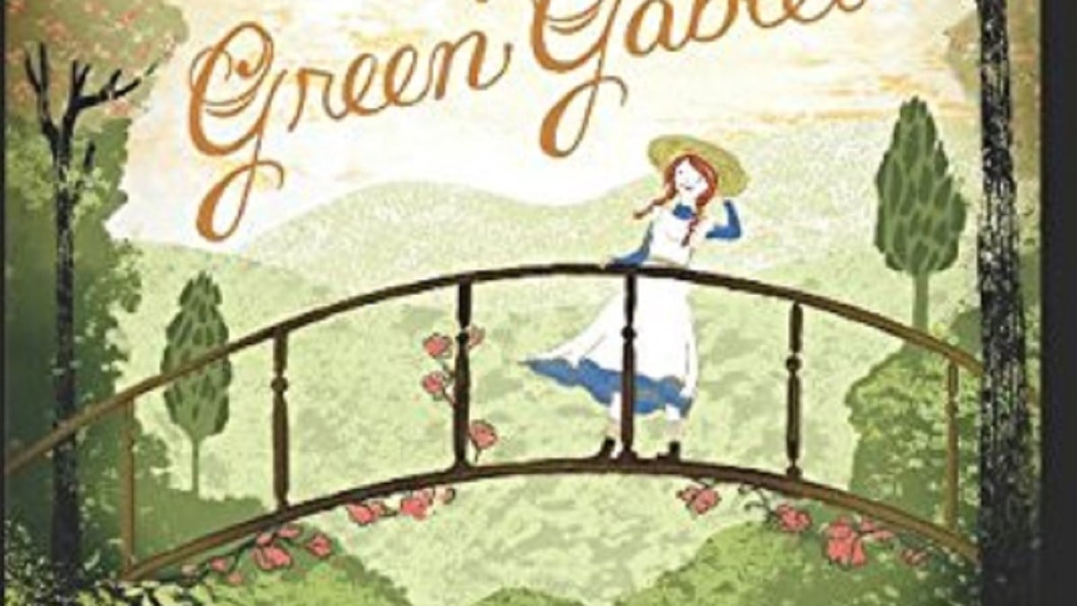 detail of a book cover of Anne of Green Gables