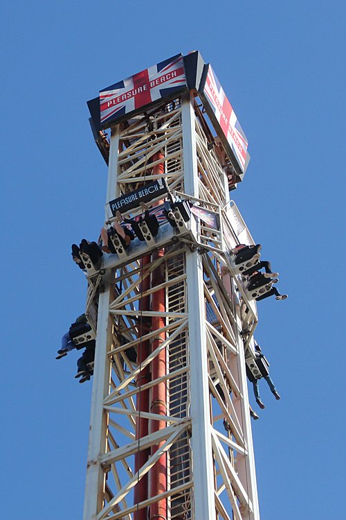 Riders at the Top of Ice Blast, Image: Sophie Brown