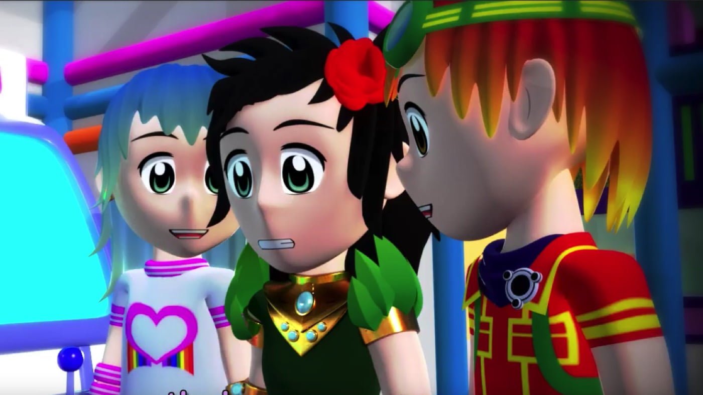 3D animation screen shot from 'In Another Castle' video