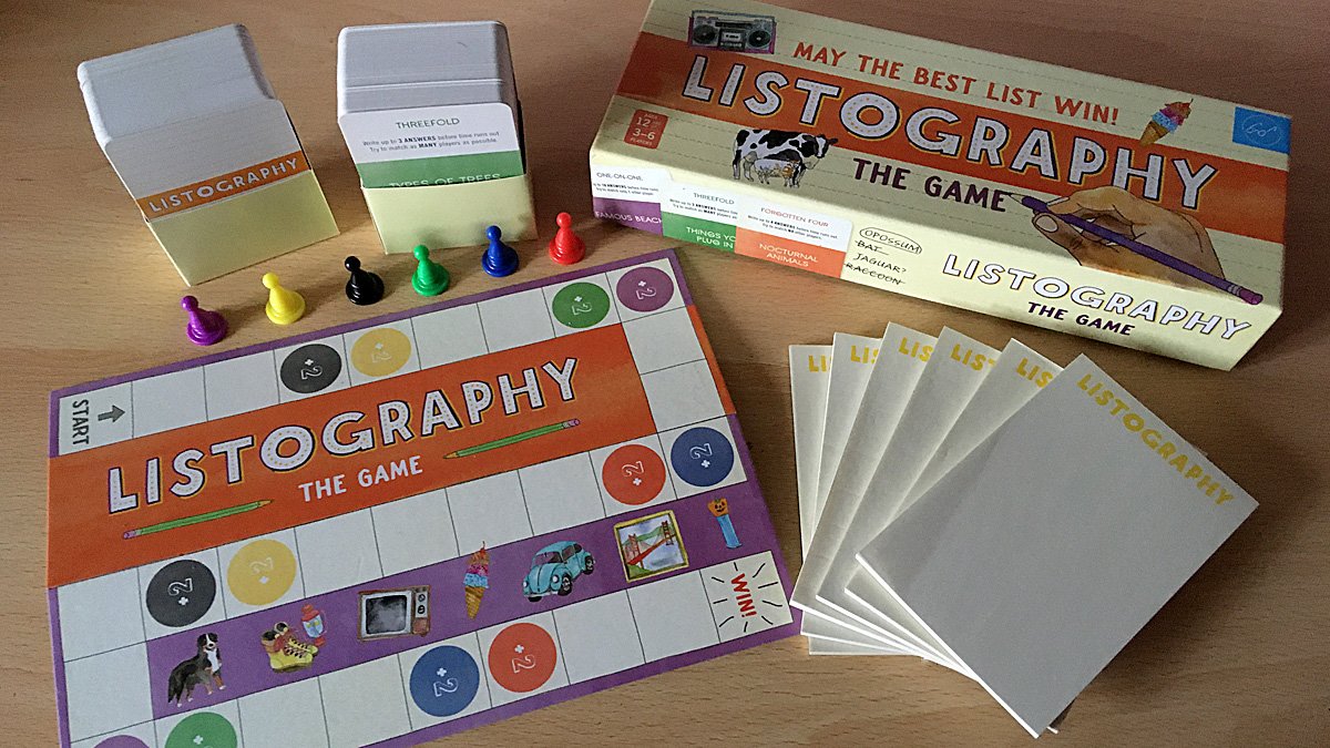 Listography Components, Image: Sophie Brown