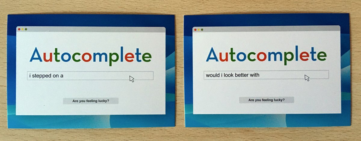 Sample Search Cards, Image: Sophie Brown