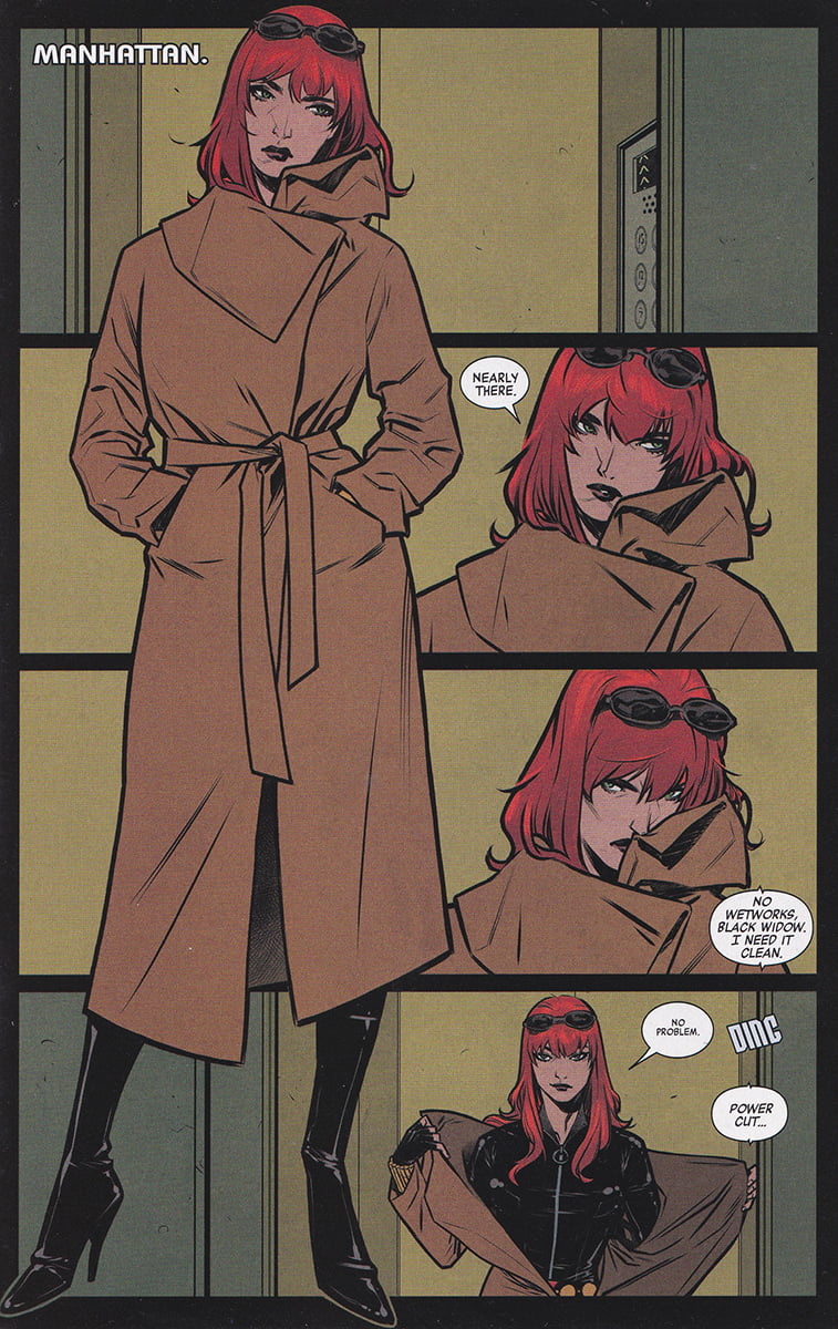 'Black Widow #1' Sample Page 1