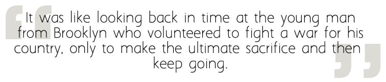 Nat Looks Deeply at Bucky, Image Sophie Brown