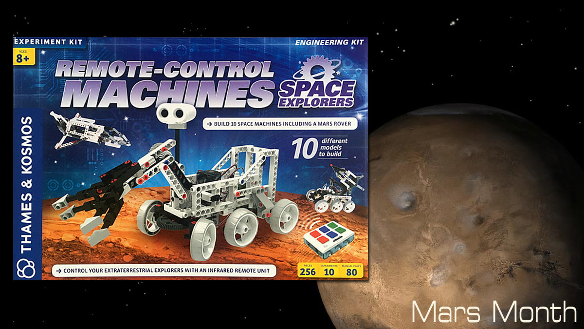 Remote Control Machines Space Explorers, Image Sophie Brown, Box Art Thames and Kosmos, Mars Image NASA