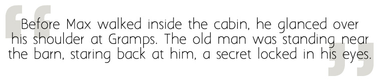 Max wonders about his Gramps, Image Sophie Brown