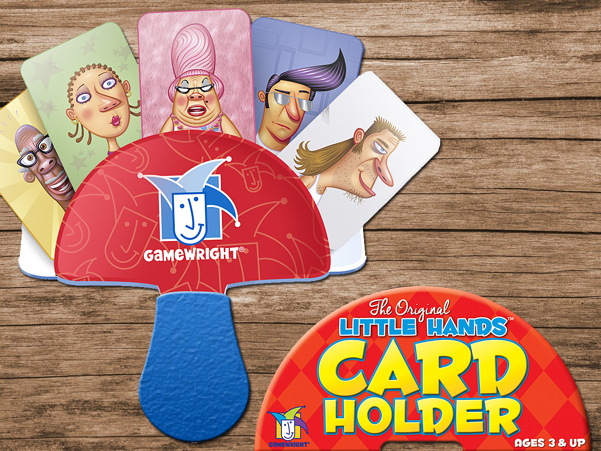 The Little Hands Card Holder, Images Coiledspring, Background Image by Michael Schwarzenberger from Pixabay