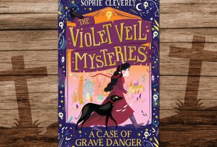 The Violet Veil Mysteries, A Case of Grave Danger, Cover Image HarperCollins, Background Image by Michael Schwarzenberger from Pixabay, Tombstones Image by OpenClipart-Vectors from Pixabay