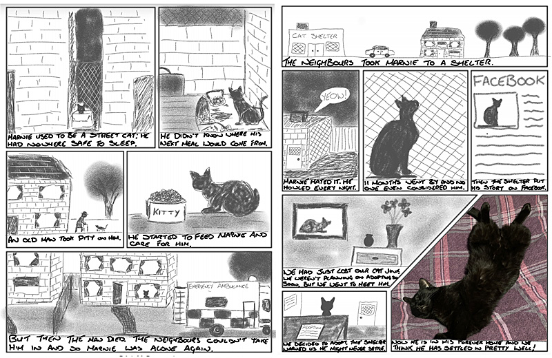 A Comic Strip Drawn Using the Logitech Crayon, Image Sophie Brown