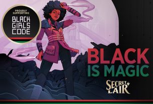 Secret Lair: Black is Magic MtG Black Girls CODE