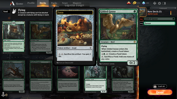 Crafting cards in MtgArena