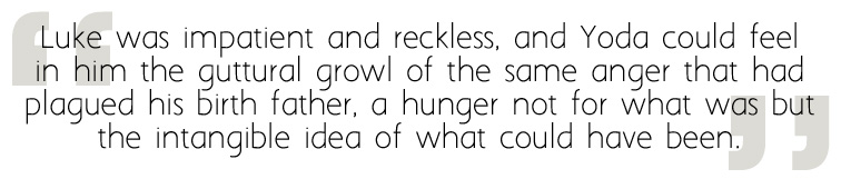 Yoda Meets Luke, Image Sophie Brown