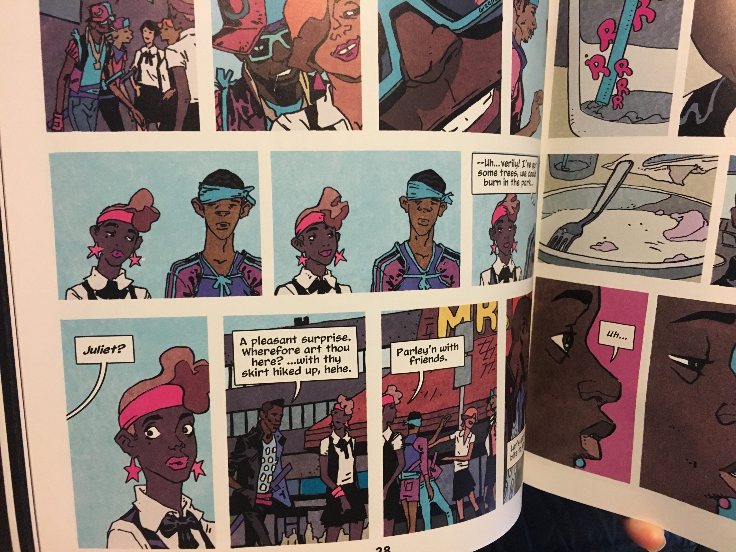 Page from Prince of Cats Shakespeare