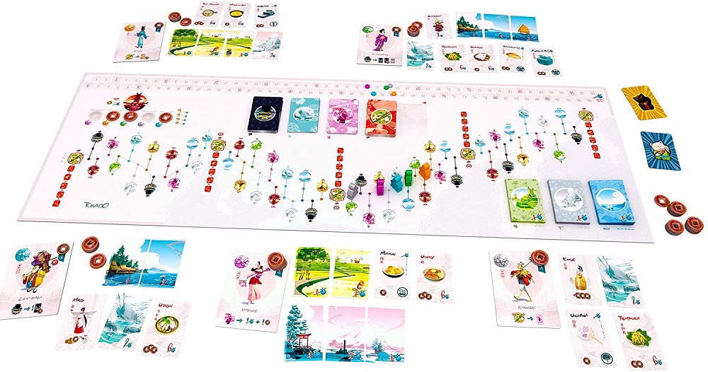 tabletop game Tokaido Japan