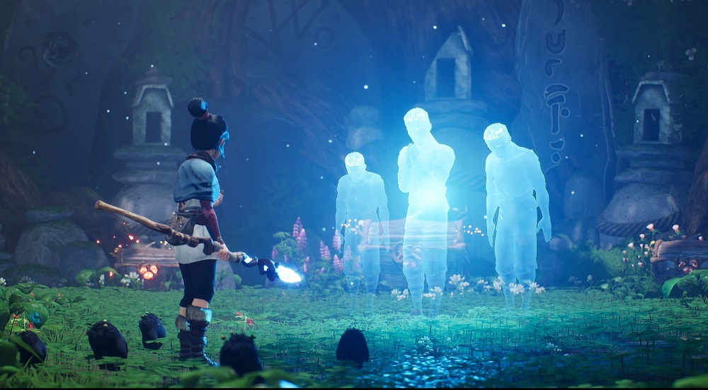 Kena: Bridge of Spirits with villagers