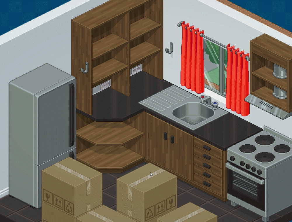 unpacking the kitchen