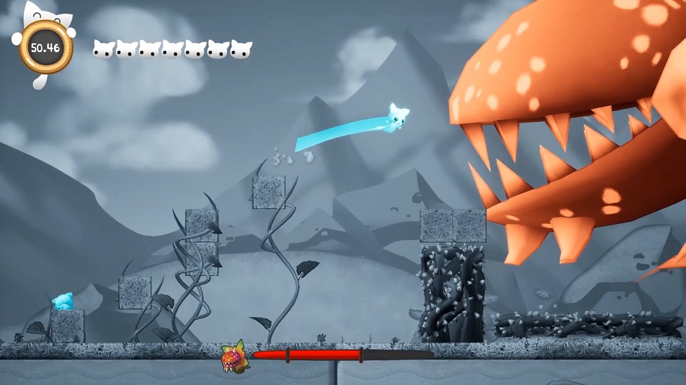 Boss fight neko ghost jump